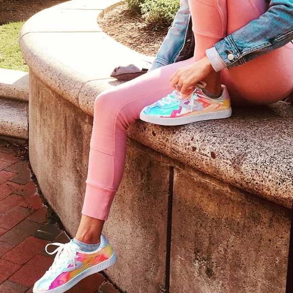 j crew holographic shoes